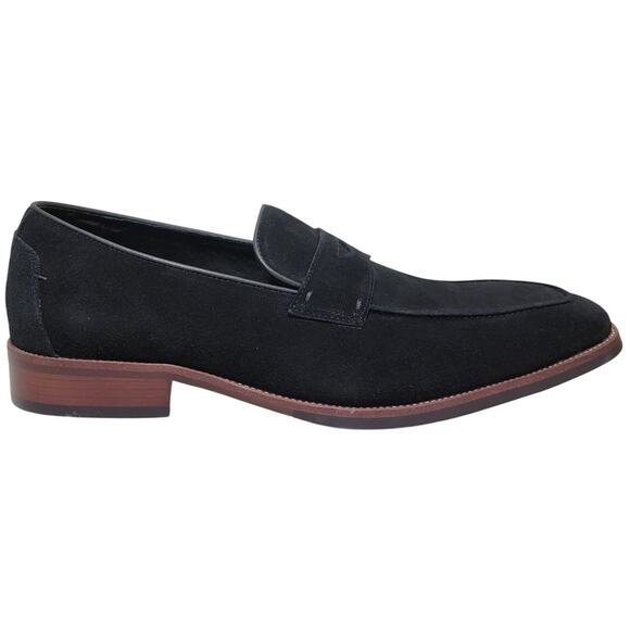 Vintage Foundry Co Men Davis Slip On Penny Loafers Size US 13M Black Suede